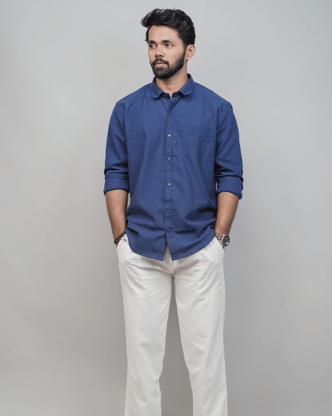 Navy Blue & White