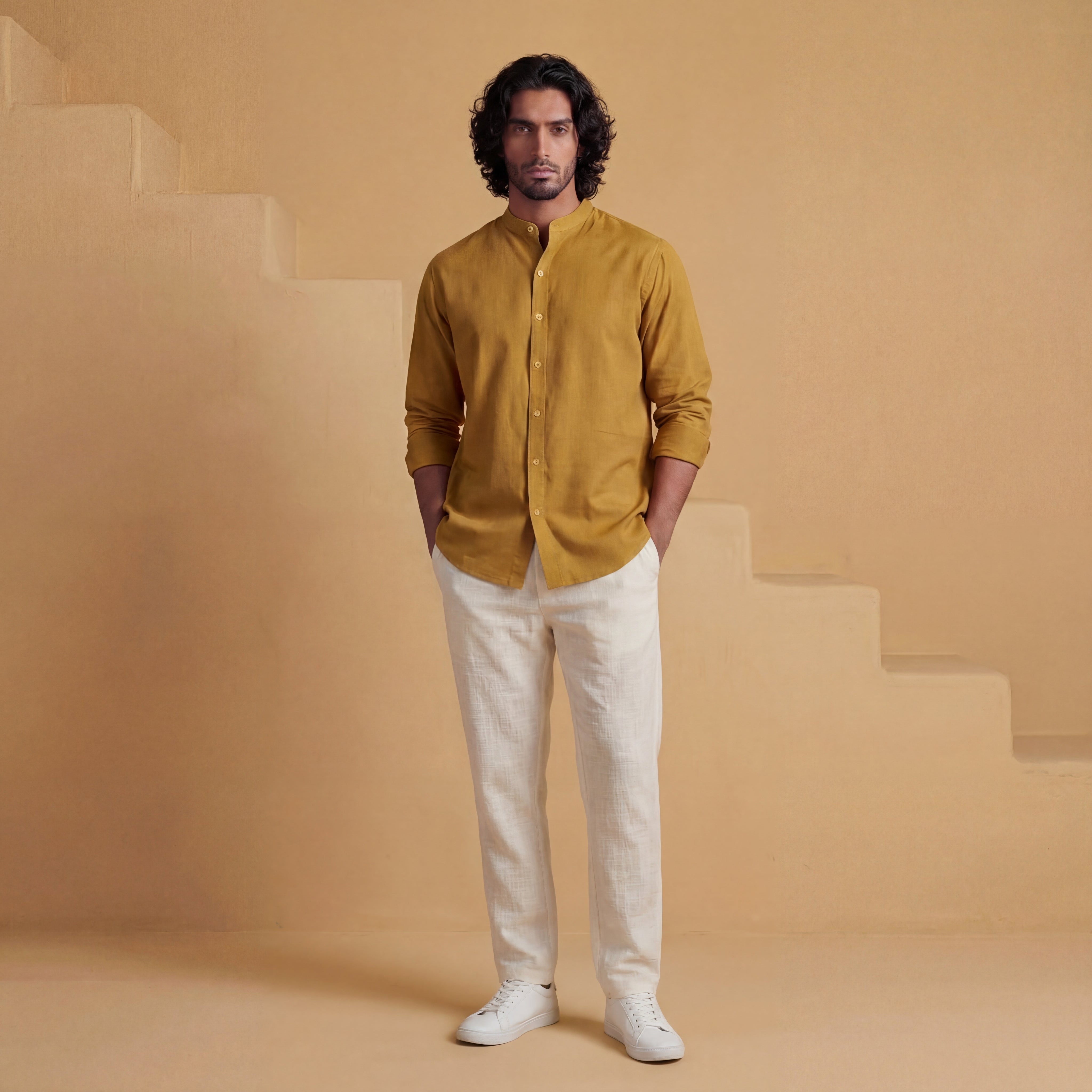 White All Day Slim Fiit Pants