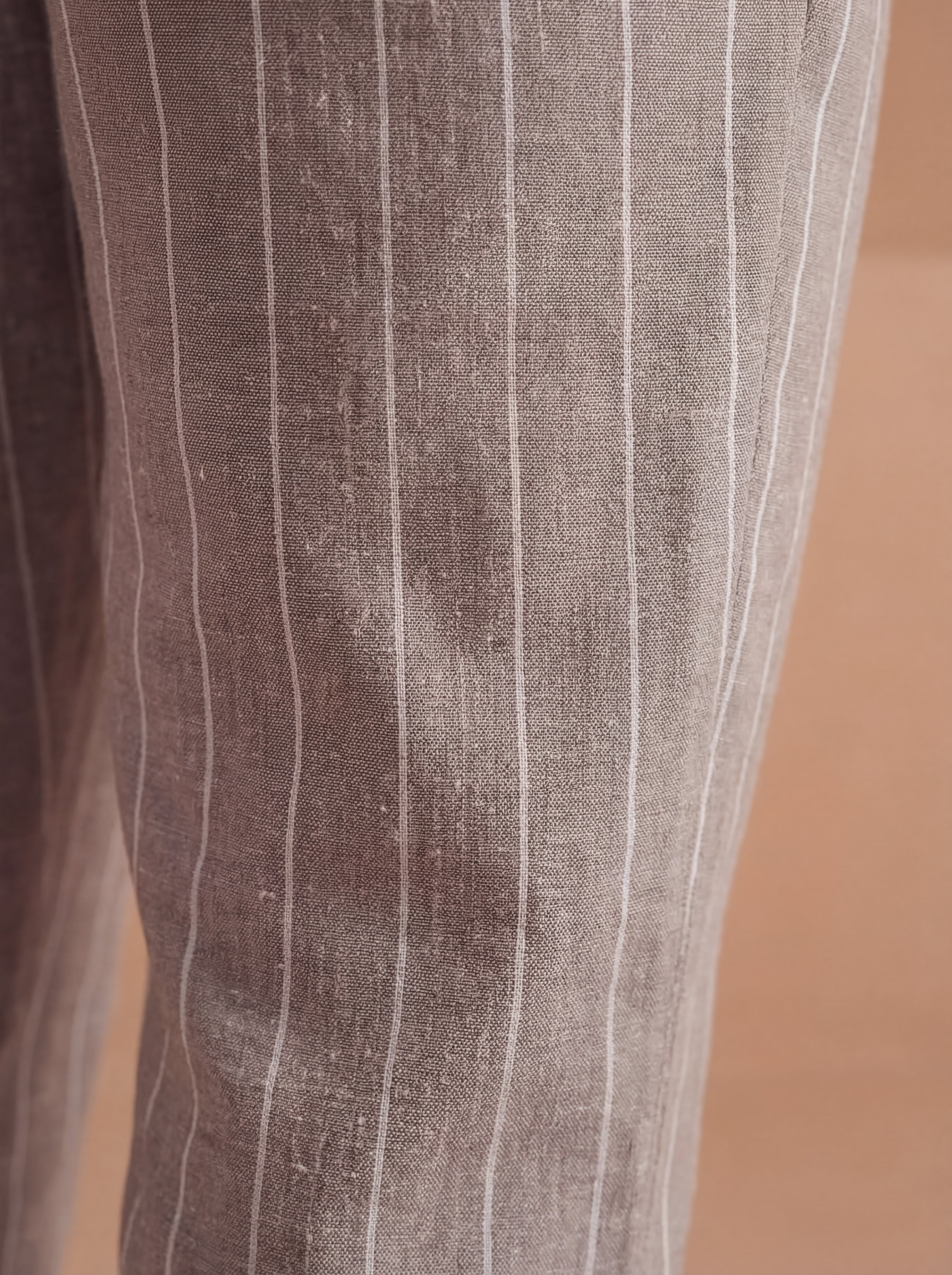 Grey Striped All Day Tapered Pants