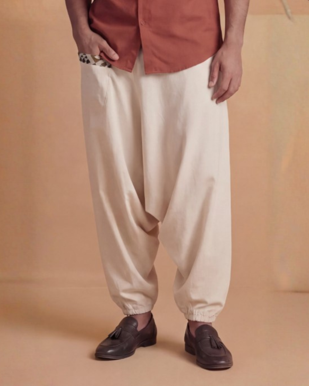 BURNT ORANGE MANDARIN CO-ORD SET