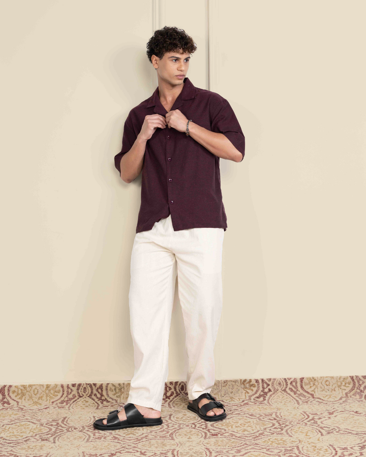 Maroon & Ivory