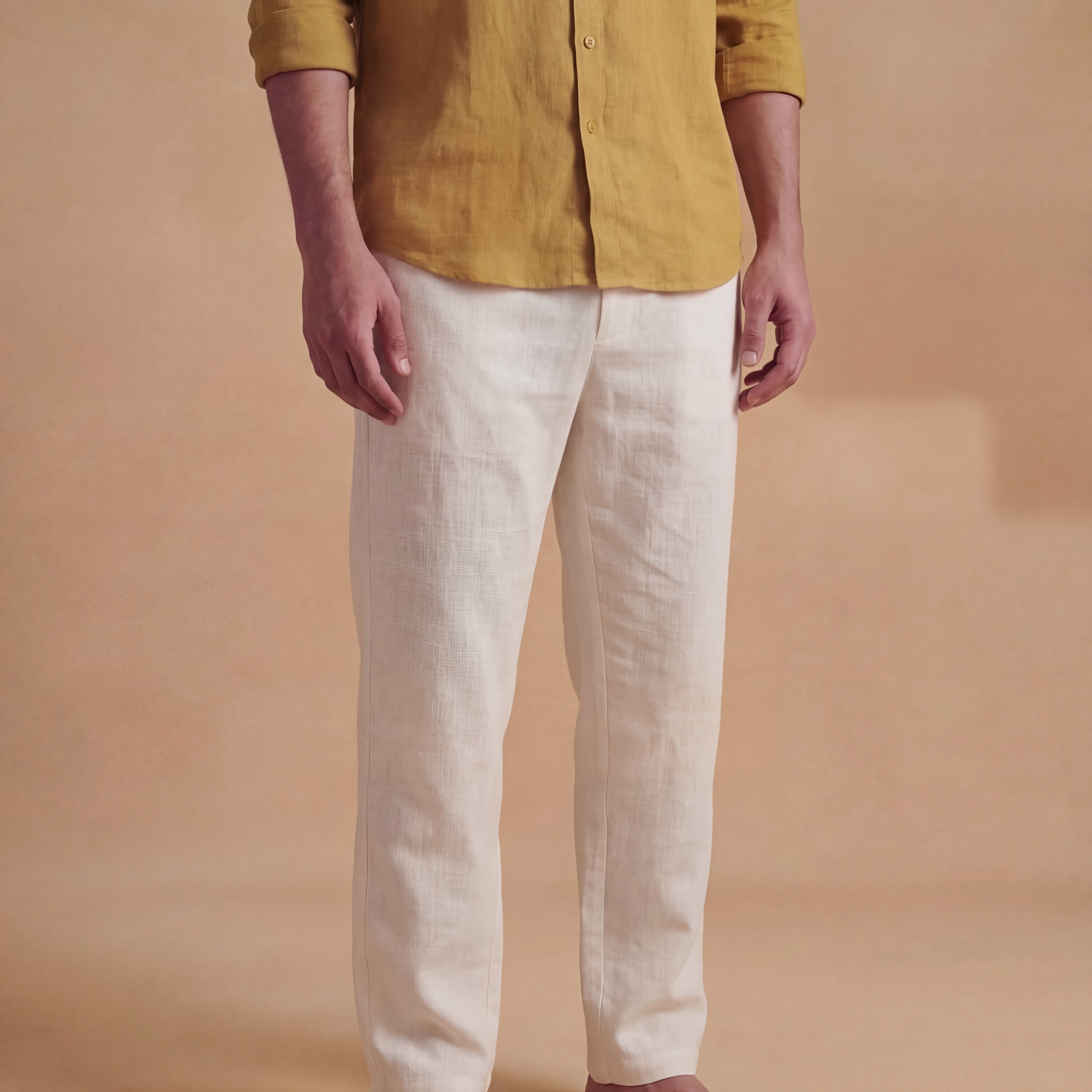 Earthy Grey Slim Fit Pants