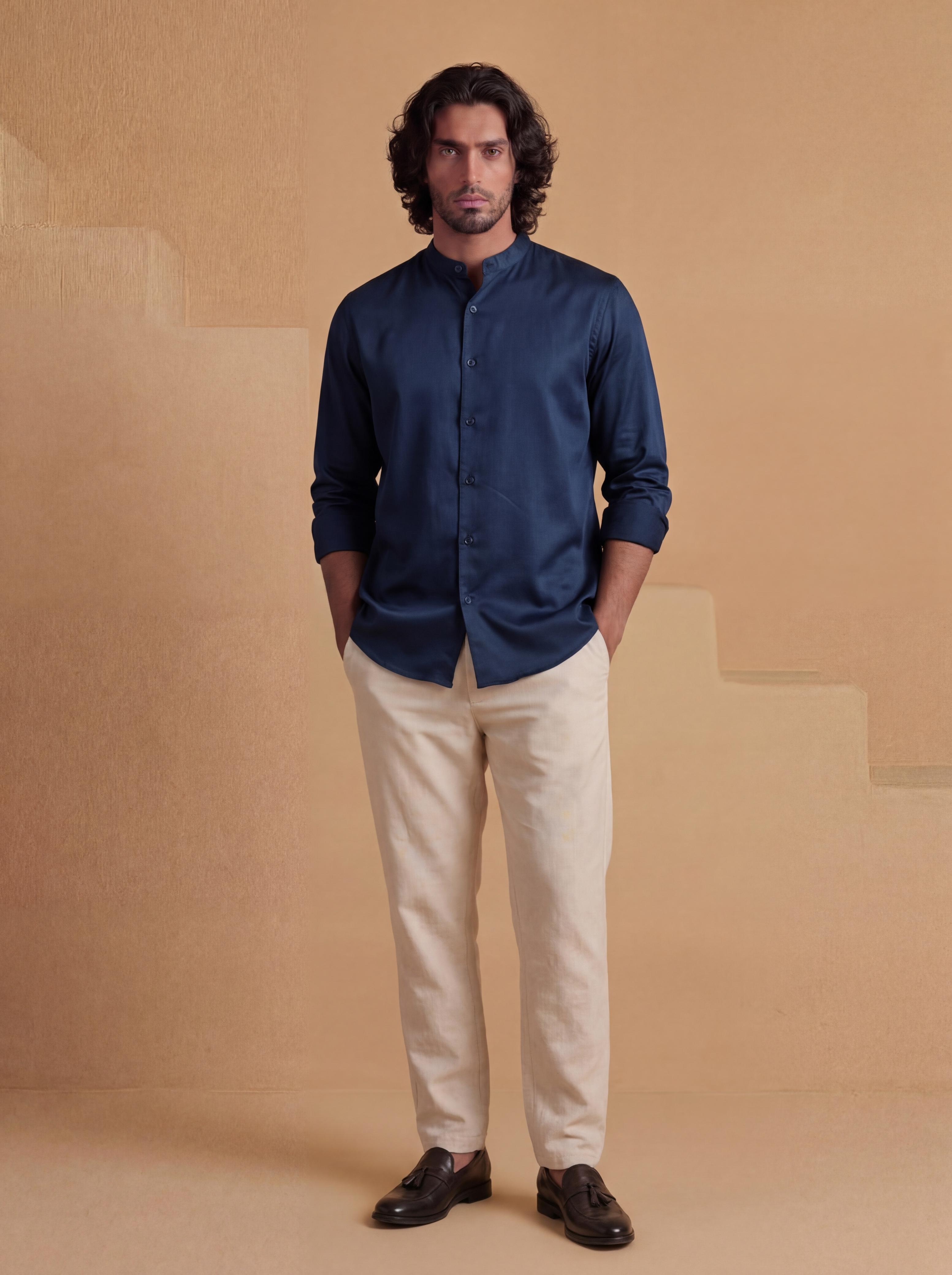 Ivory Slim Fit Pants