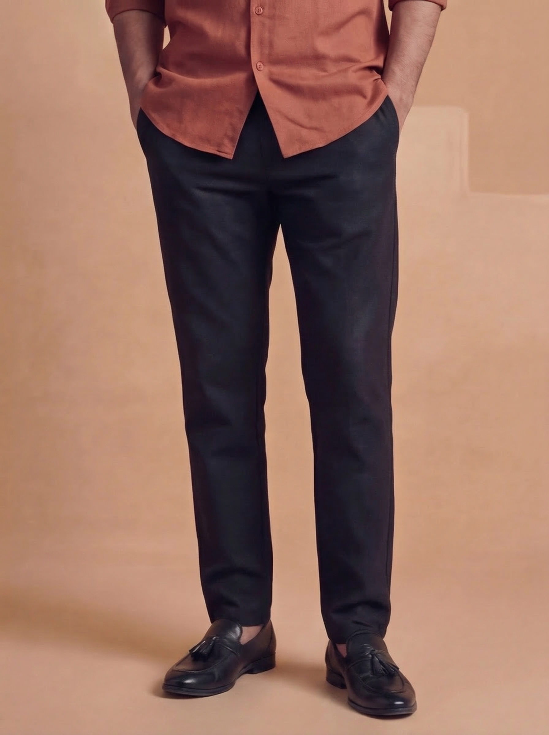 White All Day Slim Fiit Pants
