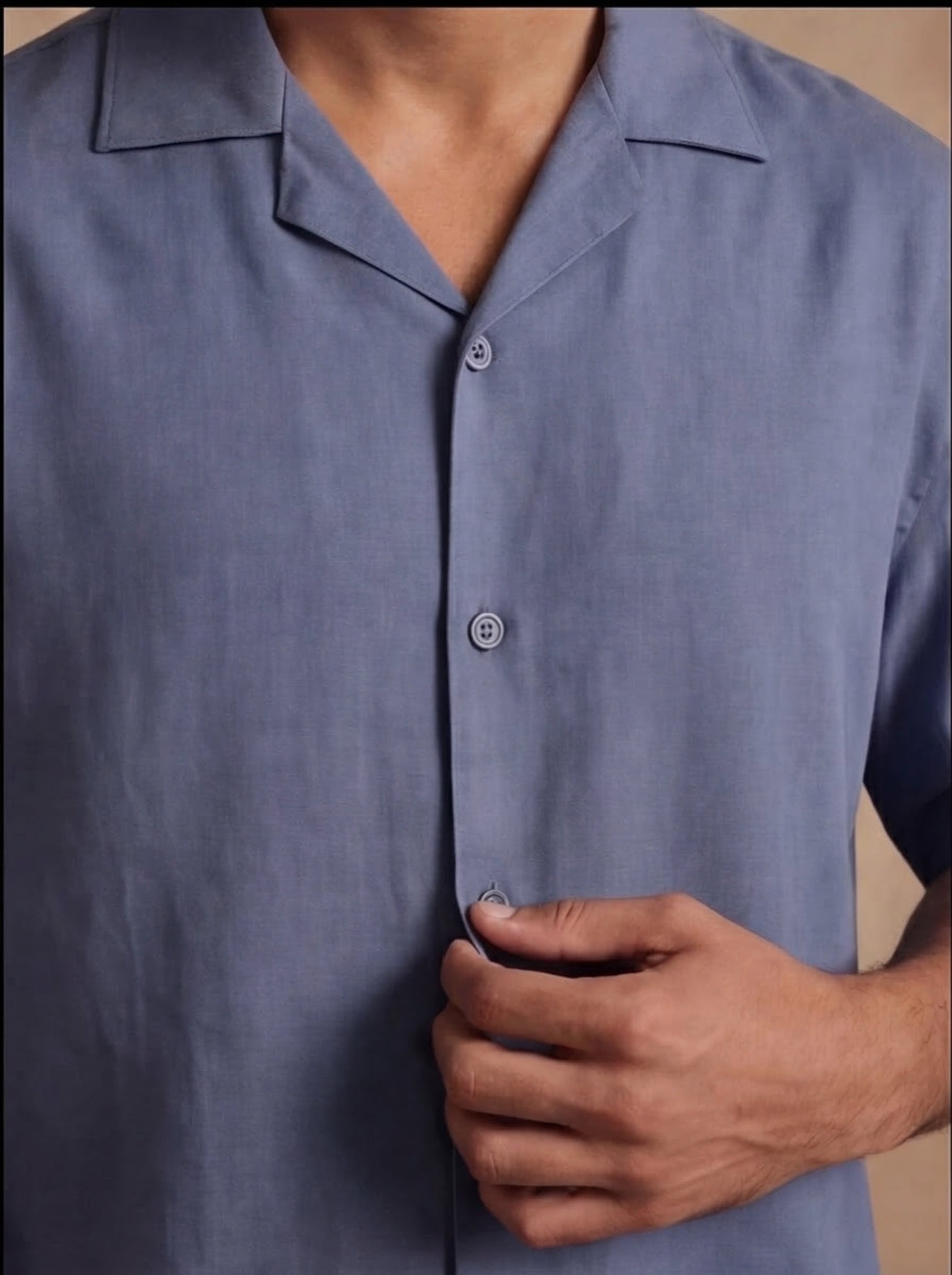 Rio Cuban Collar Relaxed Fit Shirt