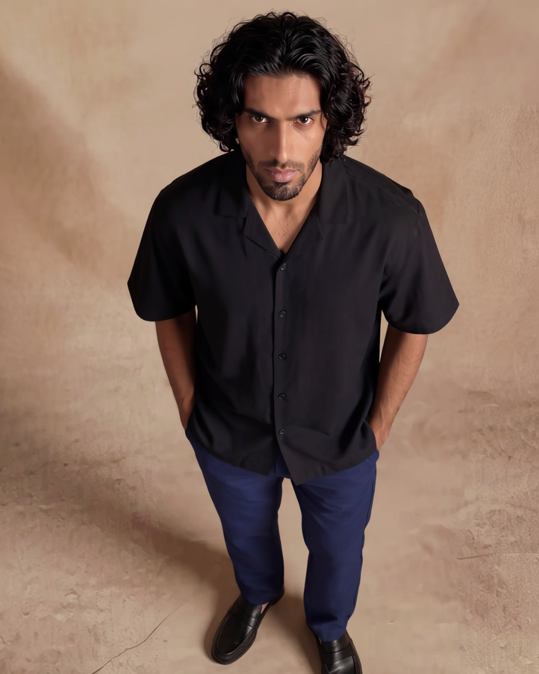 Rocco Cuban Collar Relaxed Fit Shirt