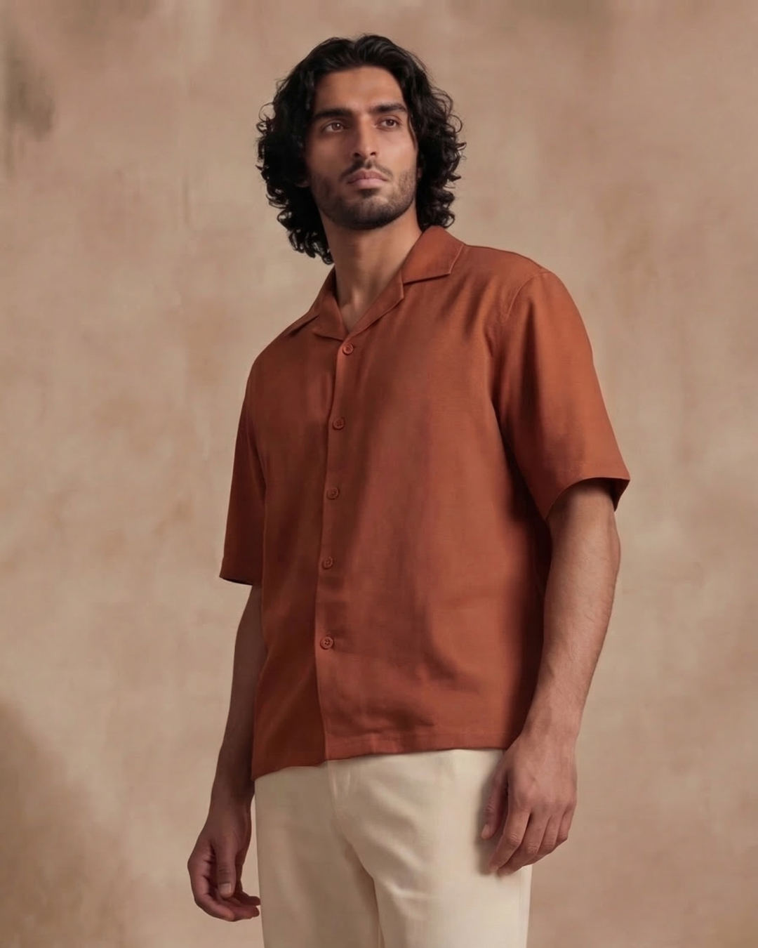 Rocco Cuban Collar Relaxed Fit Shirt
