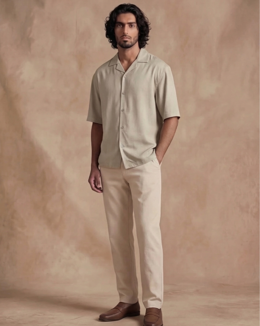 Rocco Cuban Collar Relaxed Fit Shirt