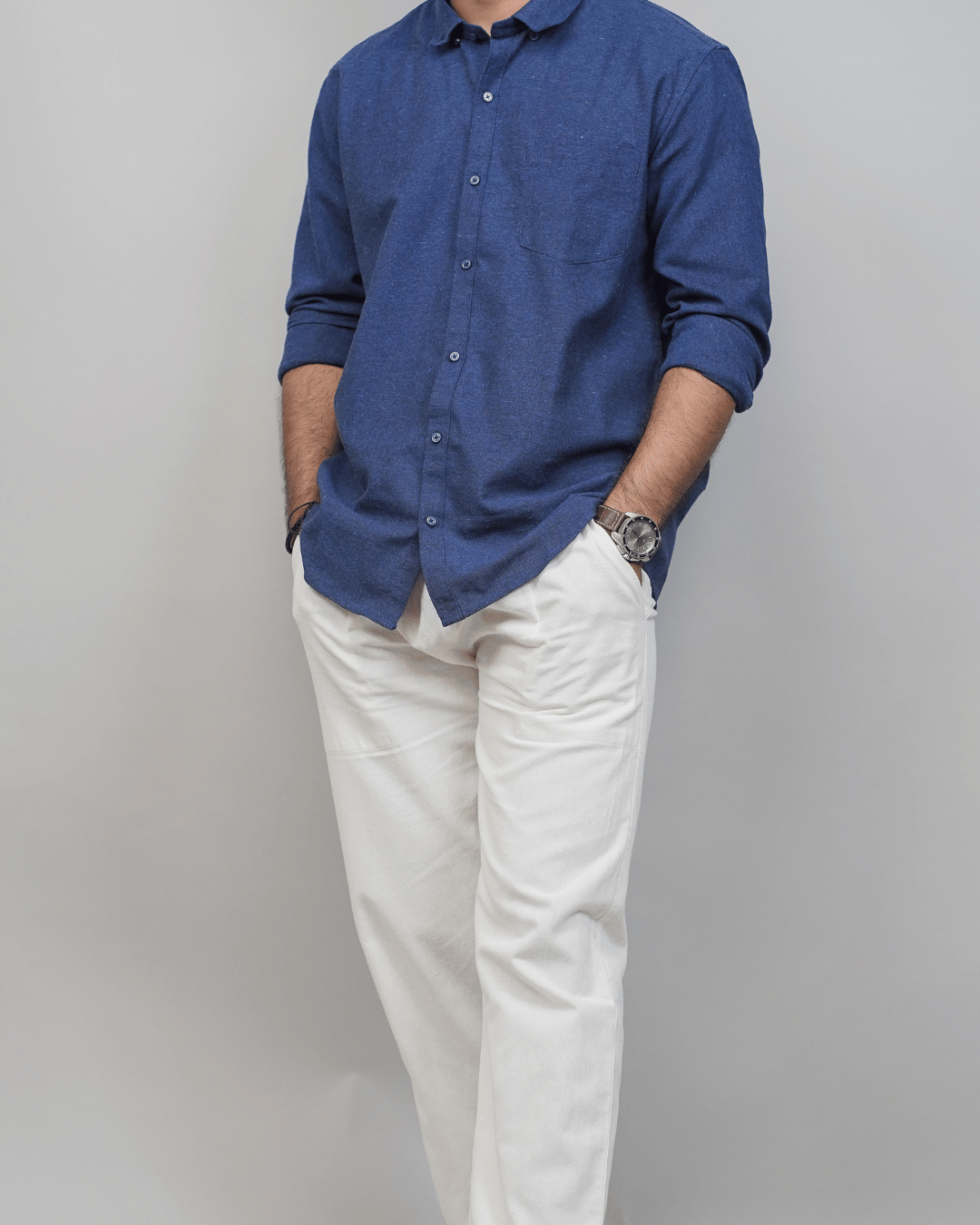 Navy Blue & White
