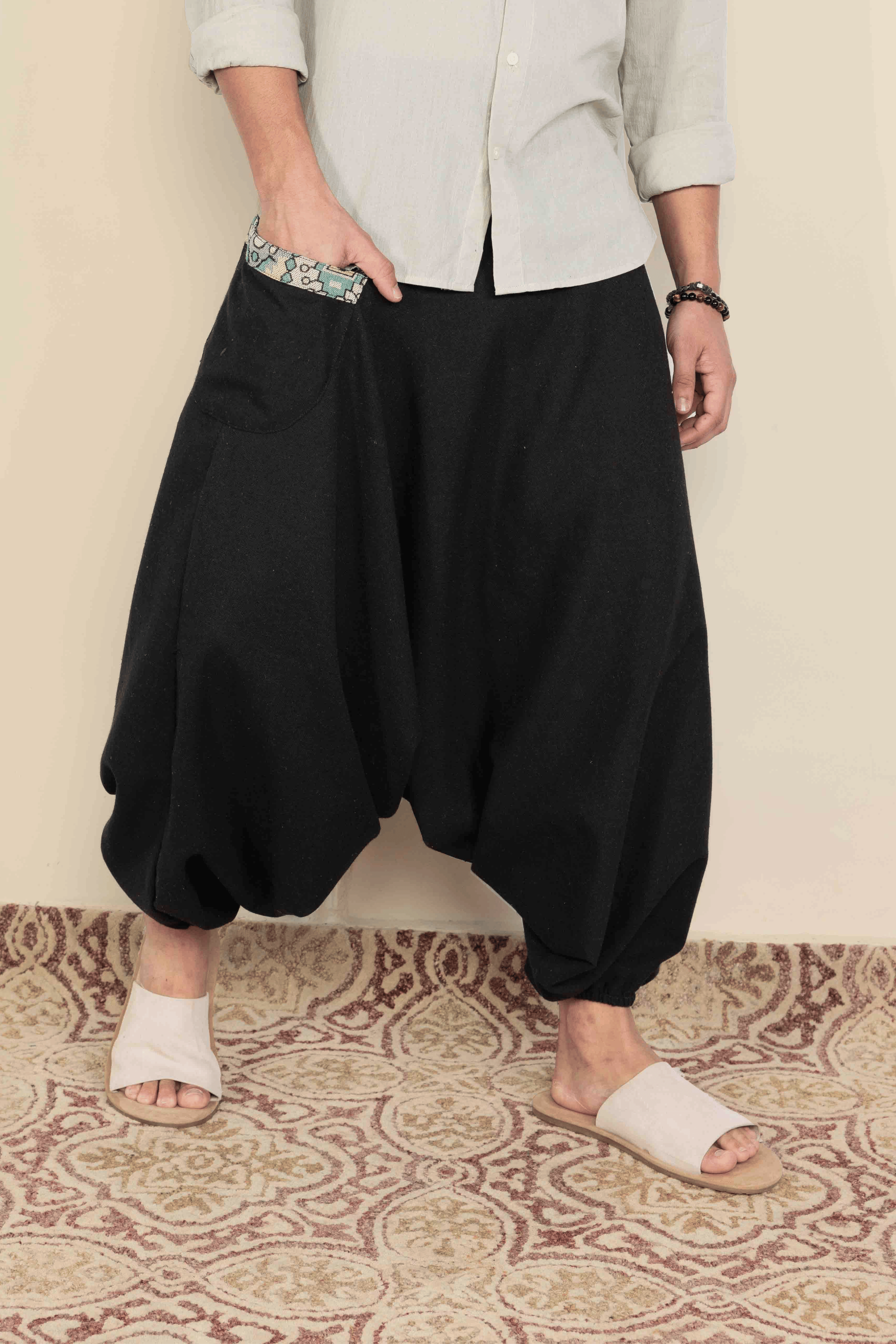 Aladdin Low Crotch Harem Pants