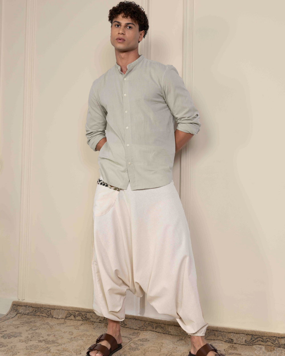 Aladdin Low Crotch Harem Pants image 1