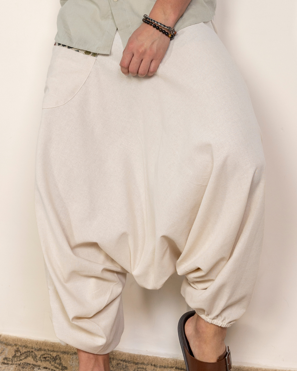Aladdin Low Crotch Harem Pants image 2