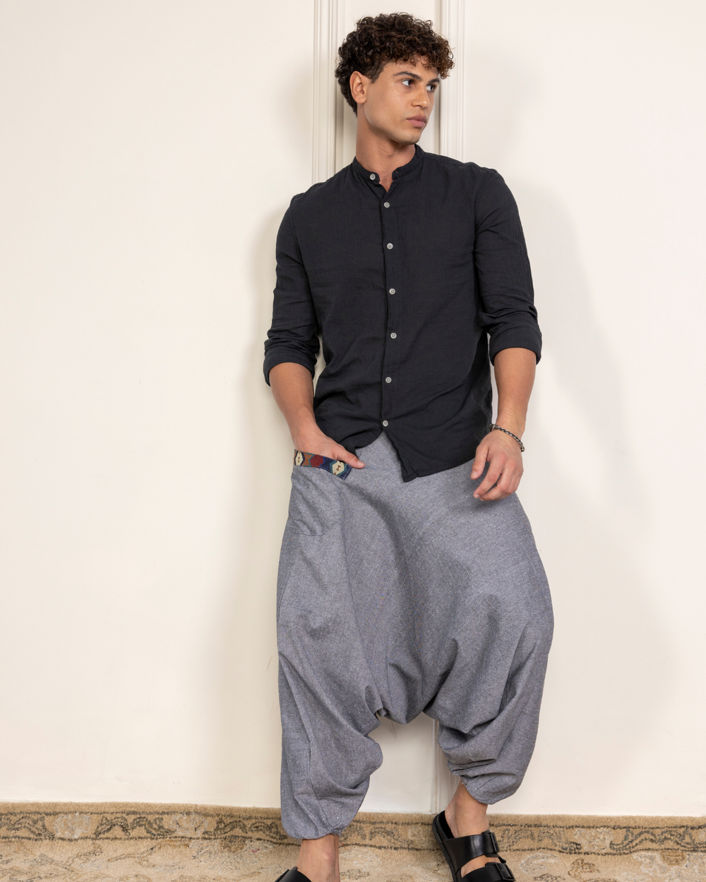 Aladdin Low Crotch Harem Pants image 5