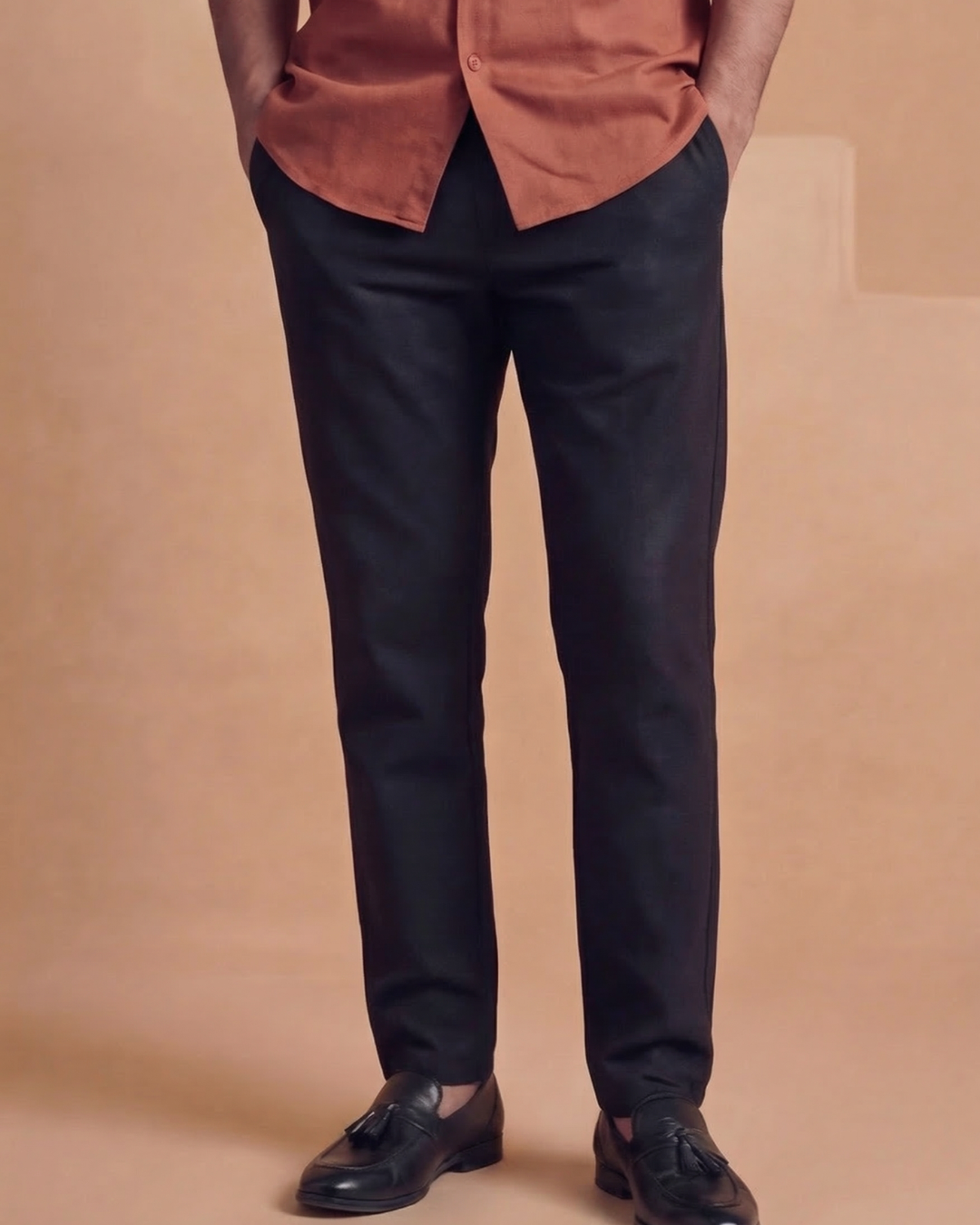 BURNT ORANGE MANDARIN CO-ORD SET