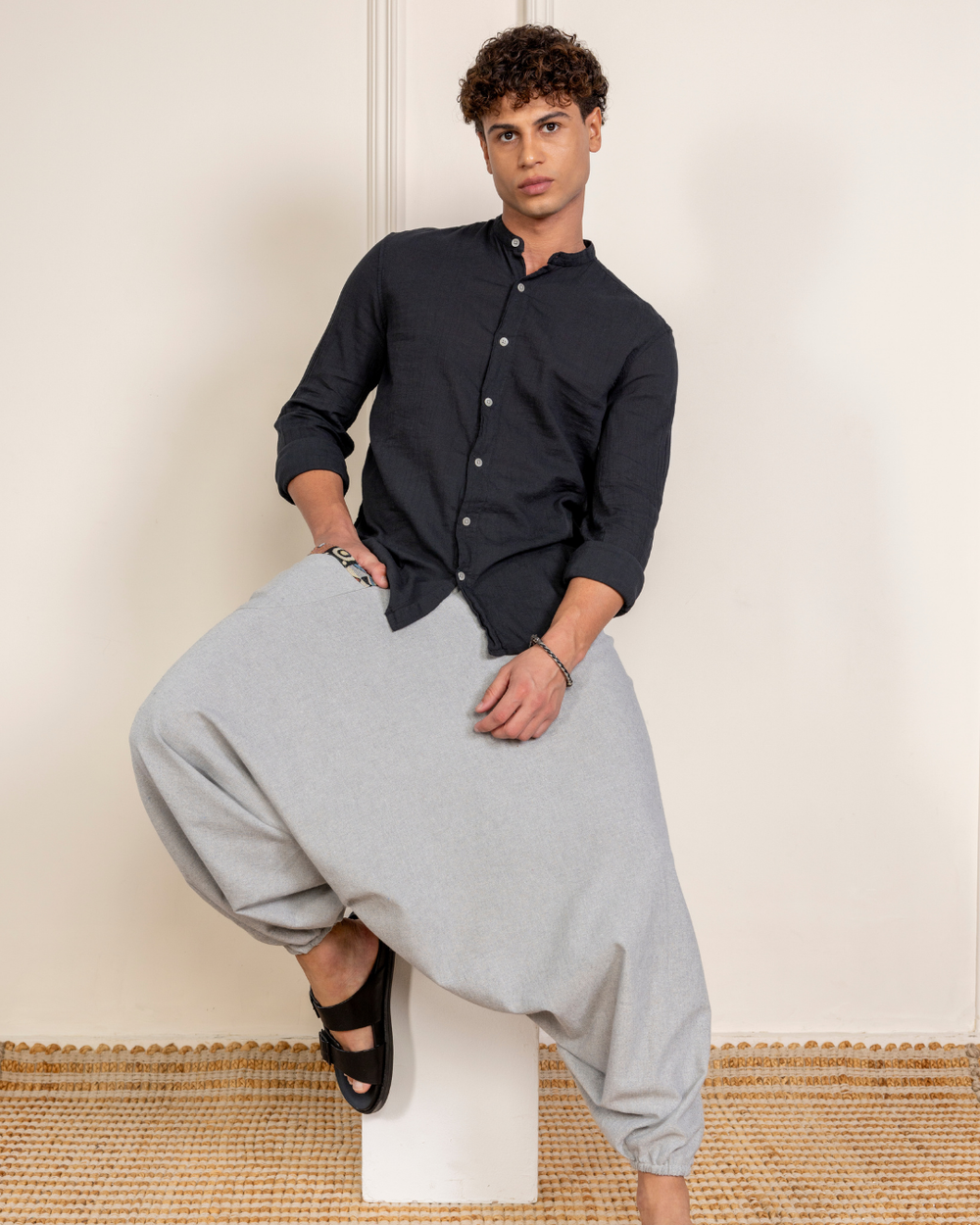 Aladdin Low Crotch Harem Pants image 3