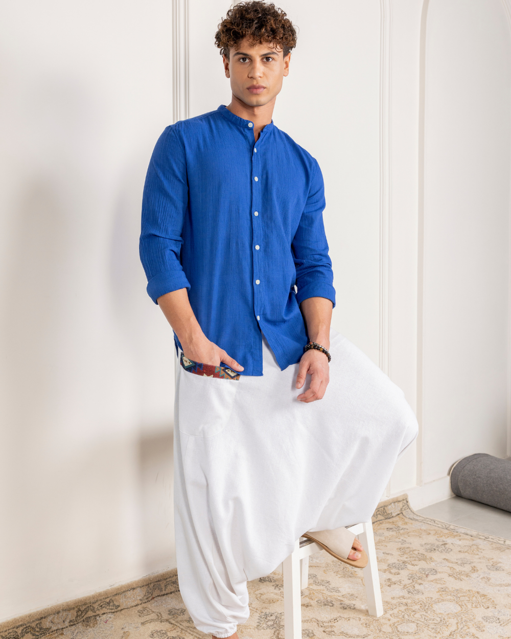 Aladdin Low Crotch Harem Pants image 3