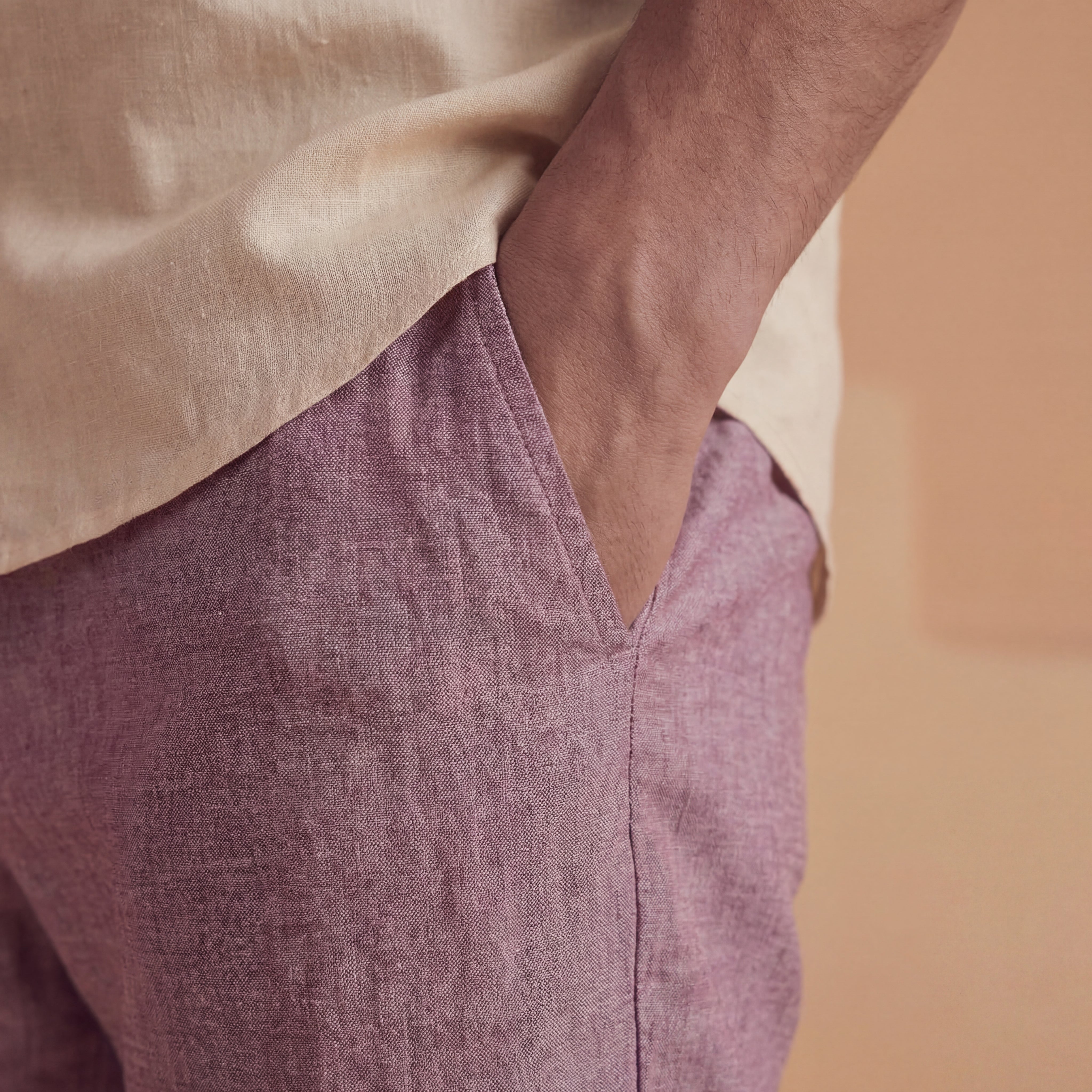 Dusty Wine Slim Fit Pants