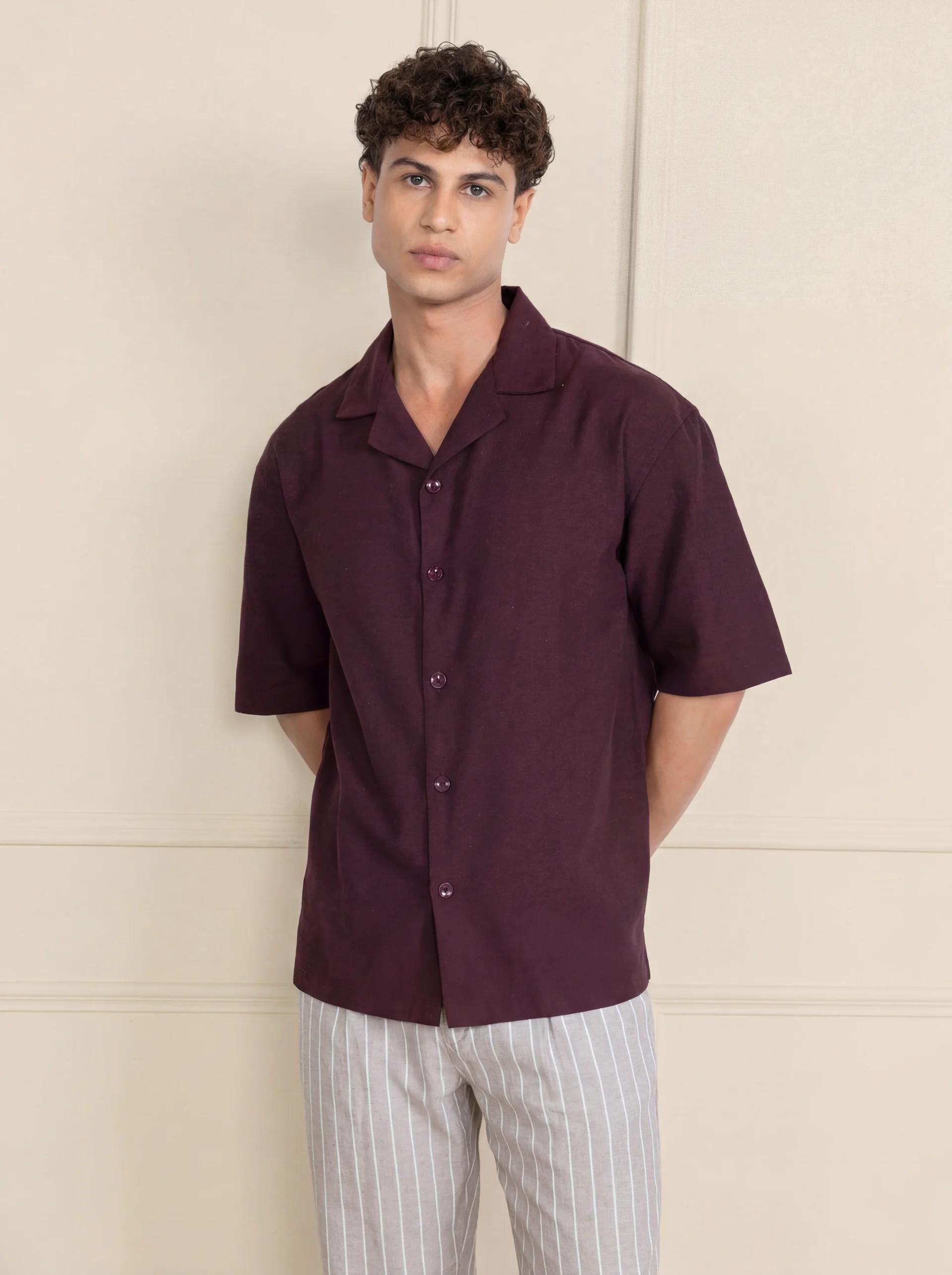 Head Turner Ivory & Maroon Co-ord Set