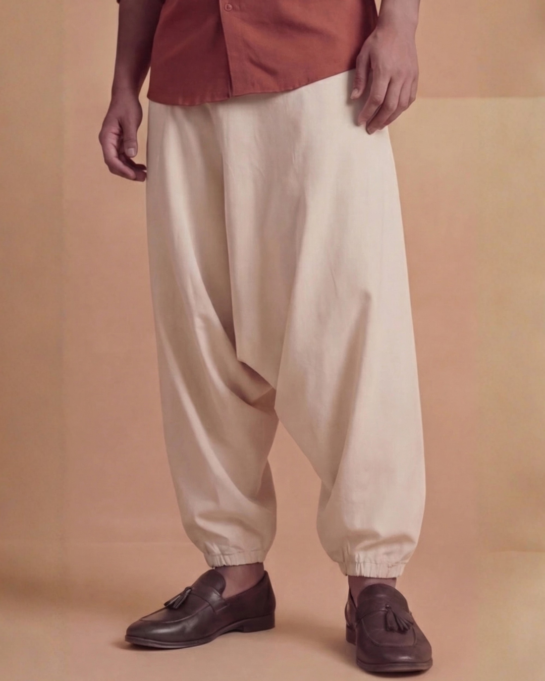 BURNT ORANGE MANDARIN CO-ORD SET