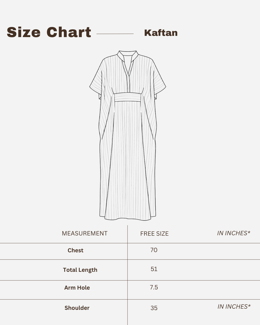 Rama Green Striped Airy & Flowing Kaftan