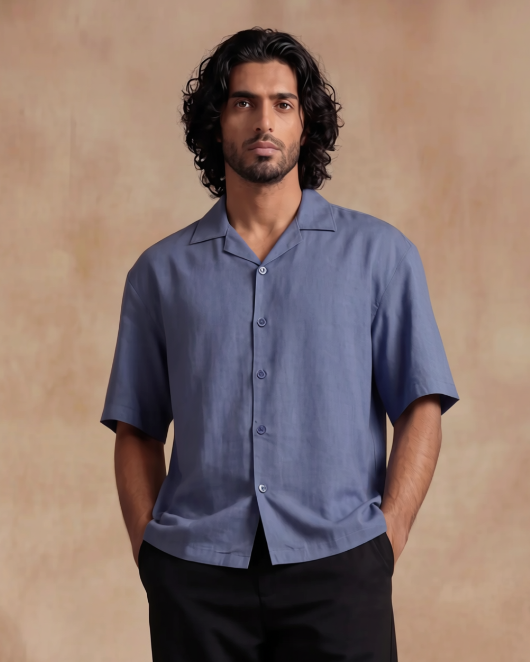 Rio Cuban Collar Relaxed Fit Shirt