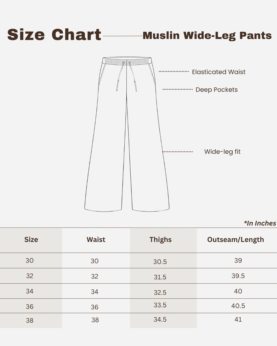 Beige Loose Fit Muslin Trousers