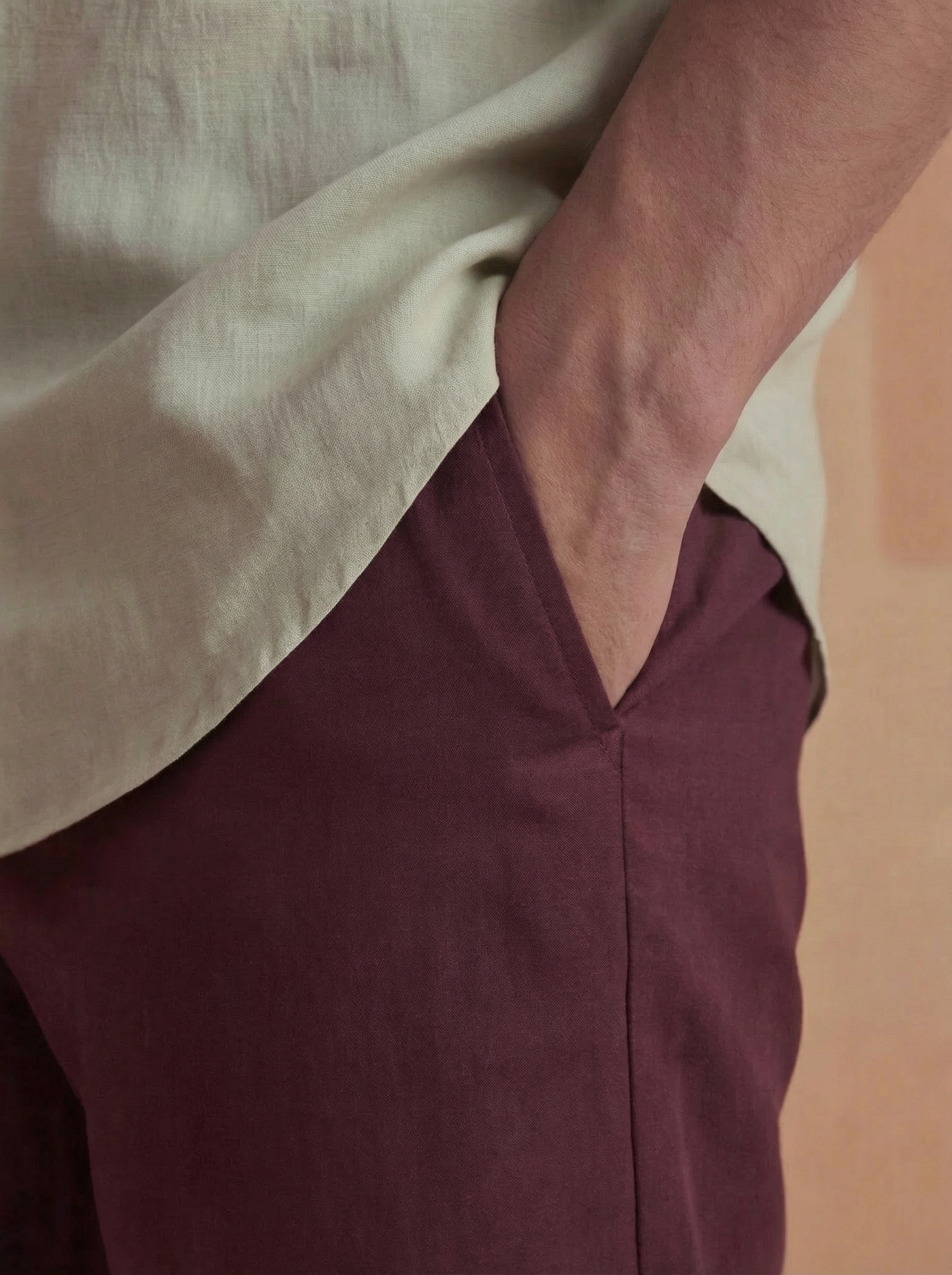 Maroon All Day Tapered Pants