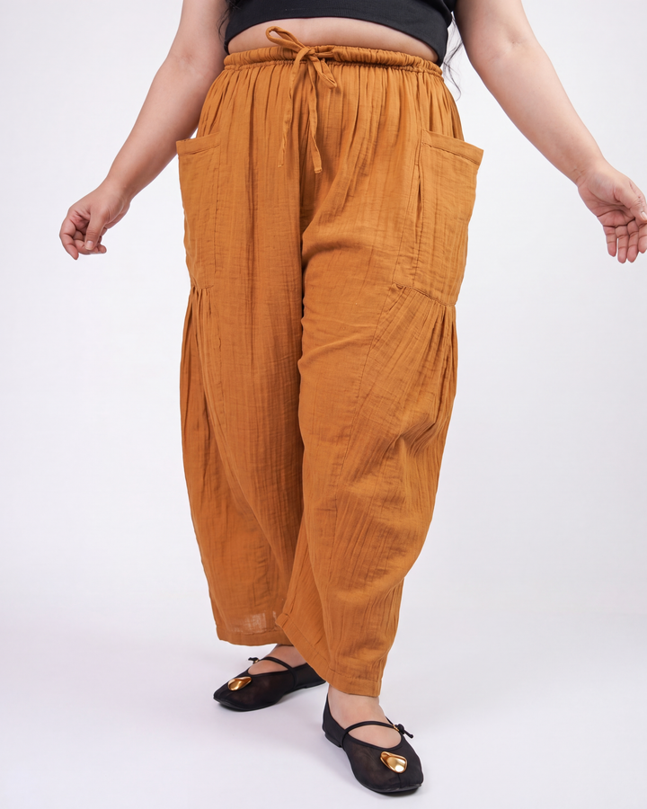 Blue Barrel Muslin Pant