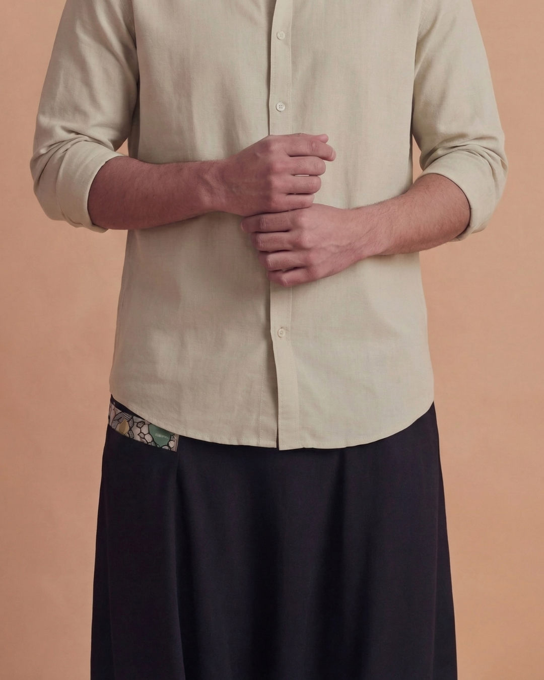 SAGE GREEN MANDARIN CO-ORD SET
