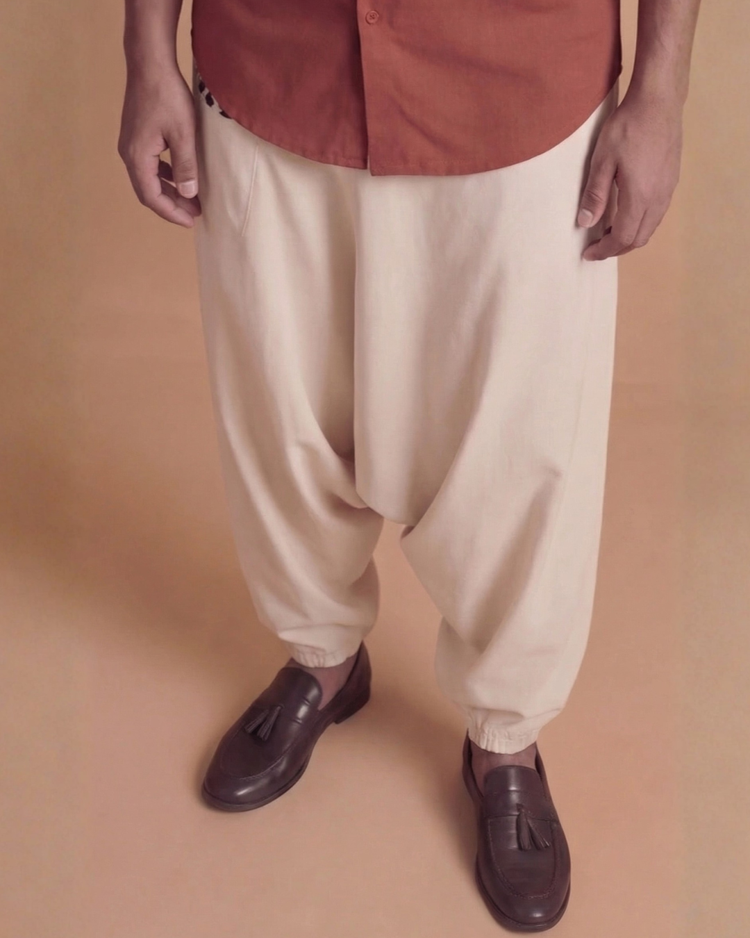 BURNT ORANGE MANDARIN CO-ORD SET